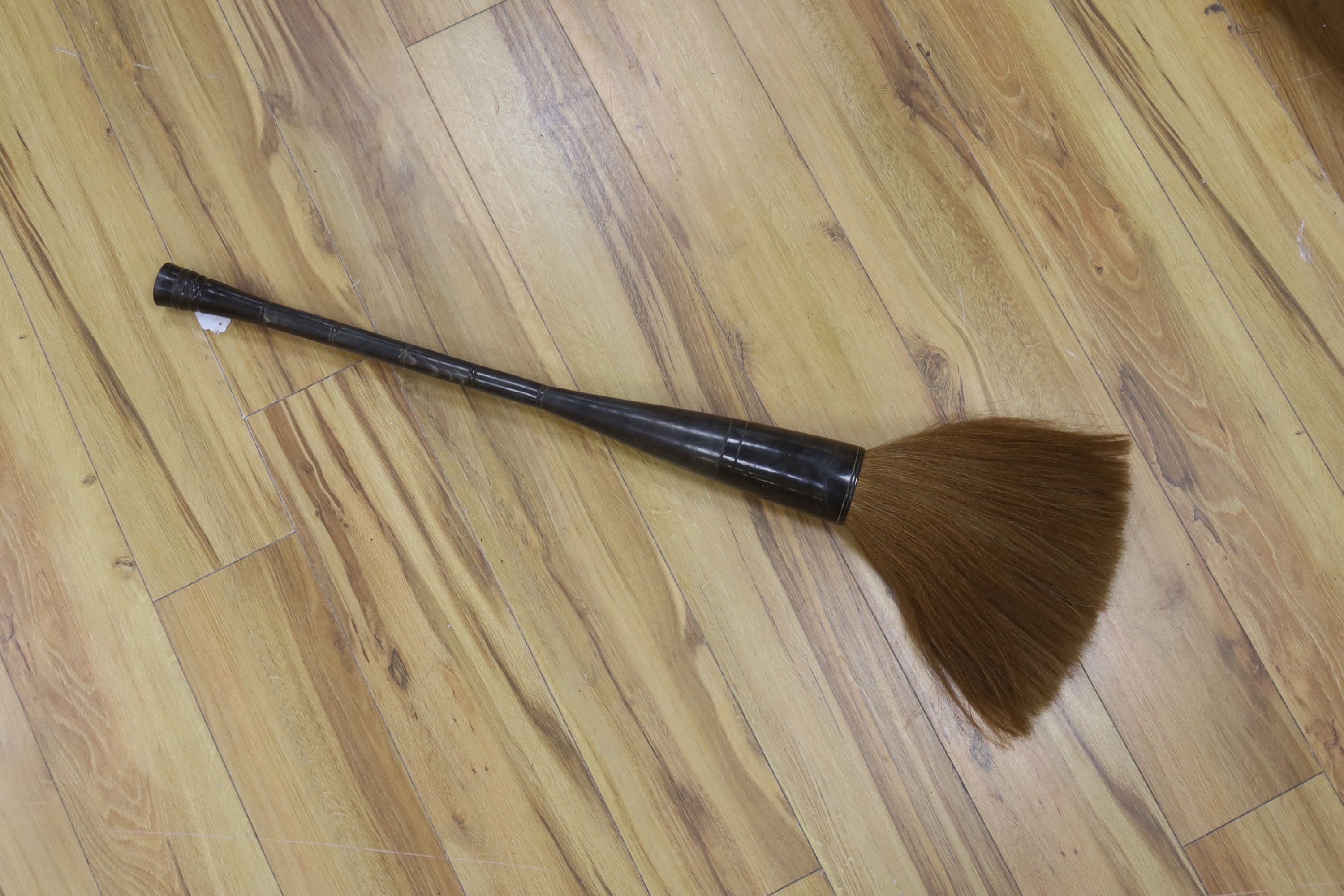 A massive Chinese horn handled painting brush 73cm excl brush end